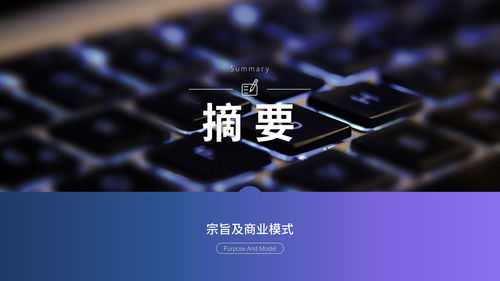 网络科技公司商业计划书